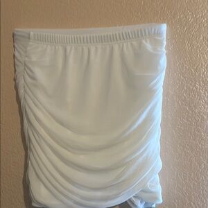 SHEIN White Gathered Skirt